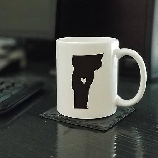 Vermont State Heart Ceramic Mug