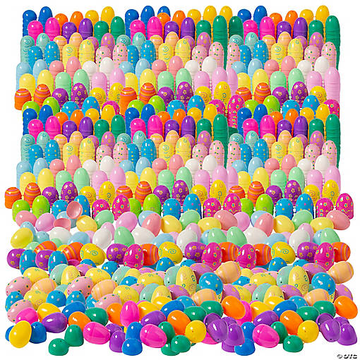 Vibrant Mega Plastic Easter Egg Assortment - 1728 Pc. for Easter Fun