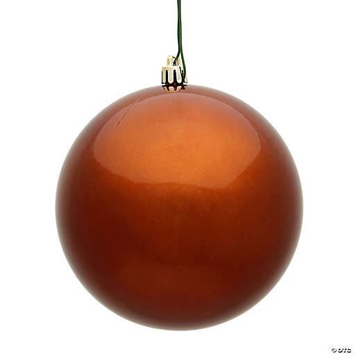 Vickerman 12" Copper Candy Ball Ornament