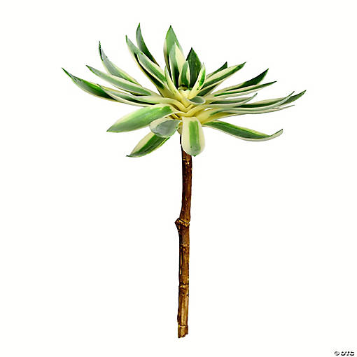 Vickerman 13" Artificial Green Succulent Spray. Includes 2 sprays per pack.