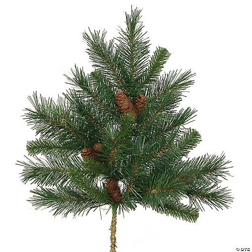 Vickerman 21" Cheyenne Pine Artificial Christmas Spray. Includes 3 sprays per pack.