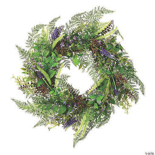Vickerman 24" Artificial Green Maytime Wreath