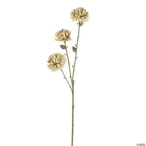 Vickerman 24" Artificial Green Mum Spray. Includes 4 sprays per pack.