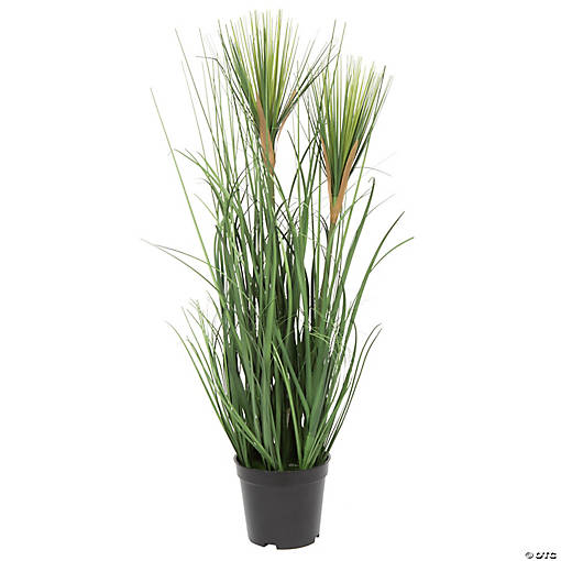 Vickerman 24" Artificial Potted Green Grass