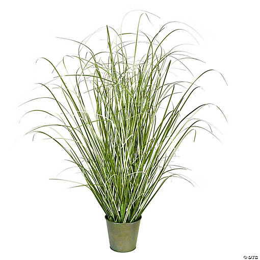 Vickerman 24" Artificial Potted Native Green Grass
