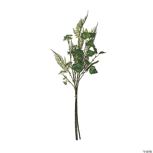 Vickerman 26" Green Mixed Greenery Bundle - 2/pk