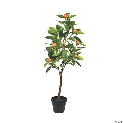 Vickerman 29" Artificial Potted Orange Tree