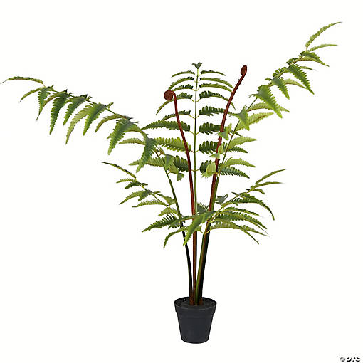 Vickerman 3' Artificial Potted Leather Fern
