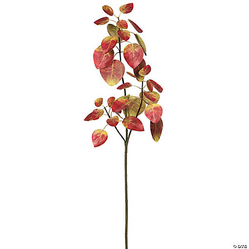 Vickerman 36" Artificial Autumn Red Eucalyptus Spray. Includes 3 sprays per pack.