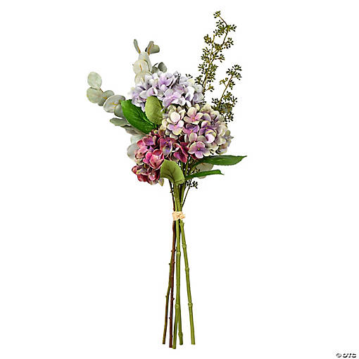 Vickerman 36" Artificial Dusty Mauve Hydrangea Bundle Bouquet