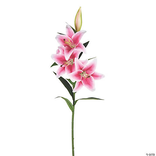 Vickerman 36'' Pink Real Touch Lily Spray