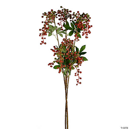 Vickerman 38" Artificial Red Berry Spray Includes 3 sprays per pack