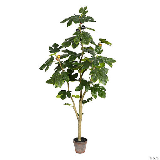 Vickerman 4' Artificial Potted Fig Tree