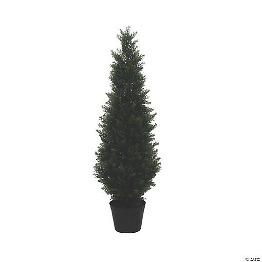 Vickerman 4' Artificial Potted Green Cedar Tree - UV Resistant