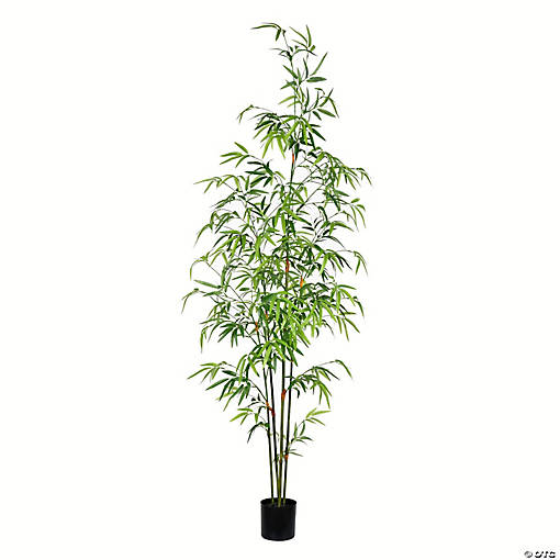Vickerman 5' Artificial Potted Mini Bamboo Tree