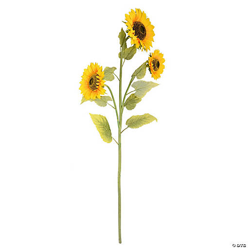 Vickerman 53" Artificial Yellow Sunflower Spray