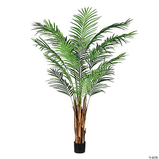Vickerman 6' Artificial Potted Giant Areca Palm Tree