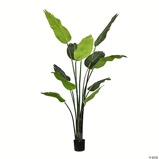 Vickerman 6' Artificial Potted Travellers Palm Tree