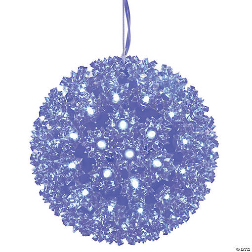 Vickerman 7.5"  Blue LED Starlight Sphere Lighted Hanging Decor