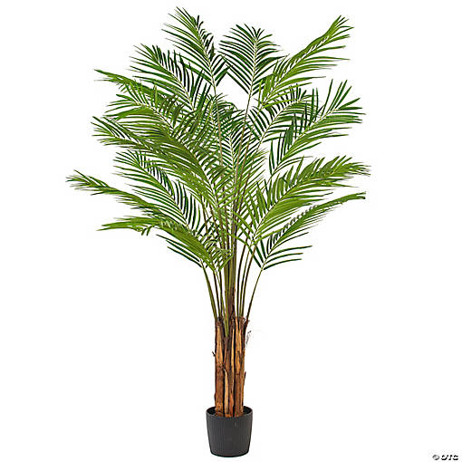 Vickerman 7' Artificial Potted Giant Areca Palm Tree