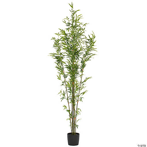 Vickerman 7' Artificial Potted Mini Bamboo Tree