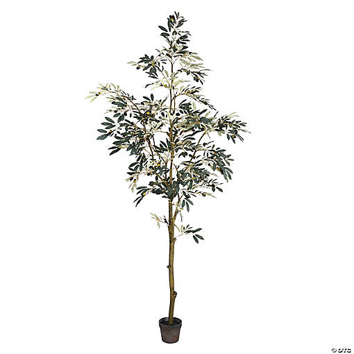 Vickerman 7' Artificial Potted Olive Tree