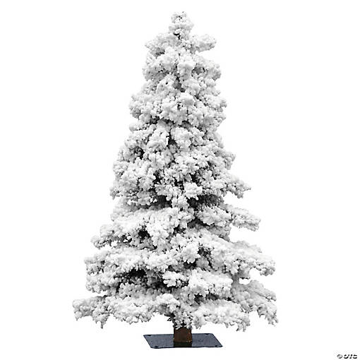 Vickerman 7' Flocked Spruce Artificial Christmas Tree, Unlit