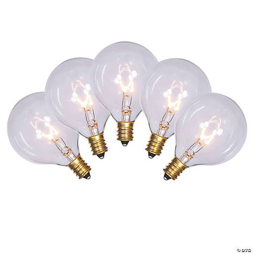 Vickerman Clear Satin Patio Light Set