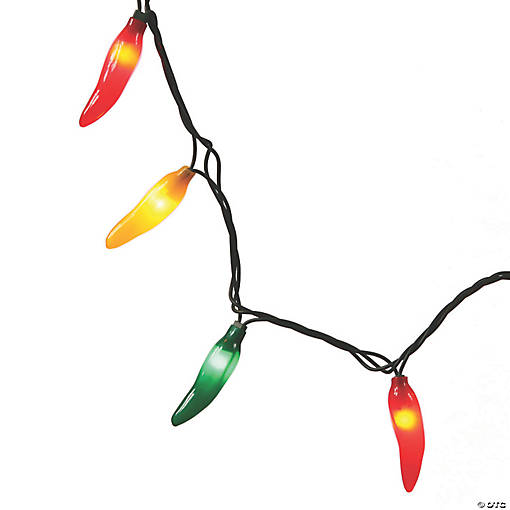 Vickerman Red Chili Pepper Bunch String Lights
