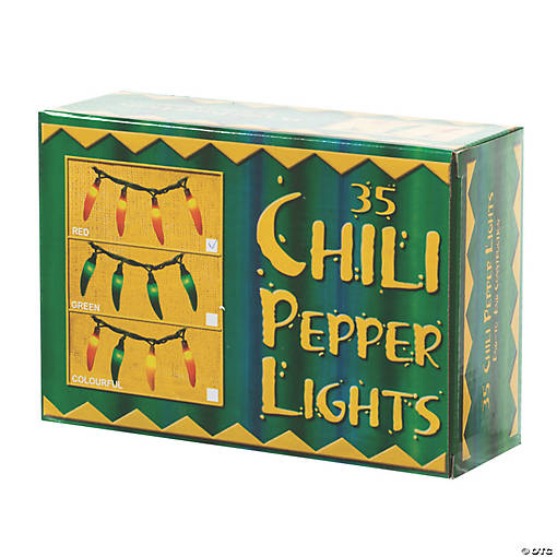 Vickerman Red Chili Pepper Bunch String Lights