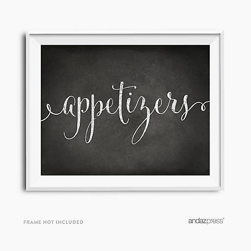 Vintage Chalkboard Appetizers Sign