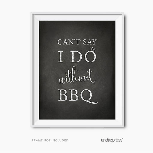 Vintage Chalkboard BBQ Table Sign