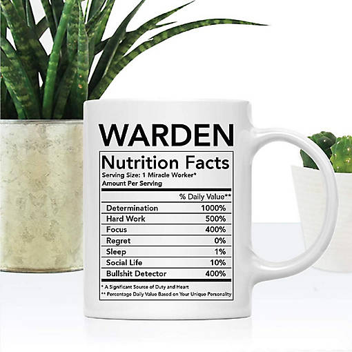 Warden Nutritional Facts Coffee Mug