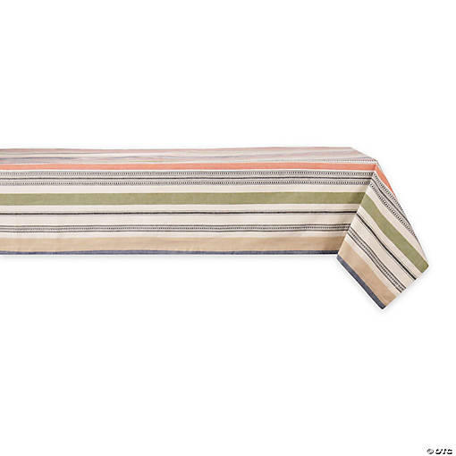 Warm Stripe Tablecloth 60X104