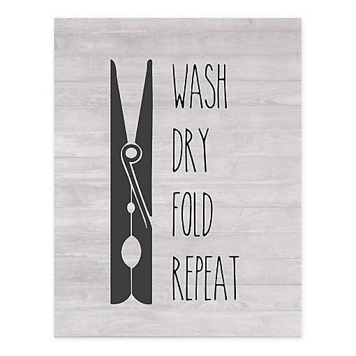 Wash Dry Fold Repeat 8.5x11in 1-Pack