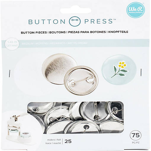We R Button Press Refill Pack 25/Pkg-Medium (37mm)