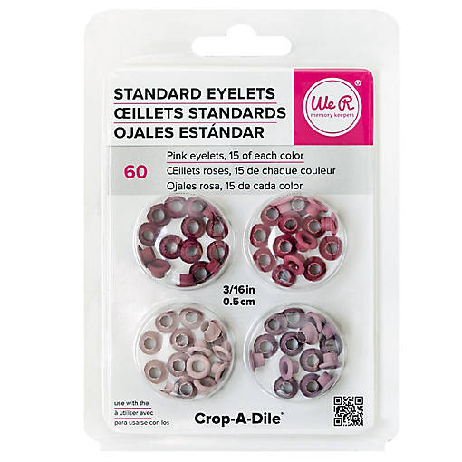 We R Eyelets Standard 60/Pkg-Pink