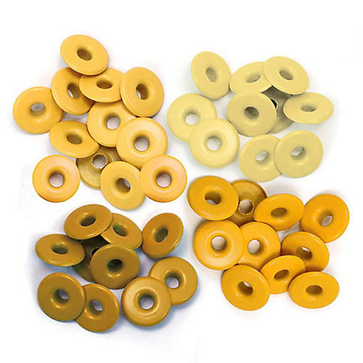 We R Eyelets Wide 40/Pkg-Yellow