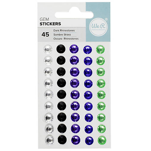 We R Gem Stickers 45/Pkg-Dark Assortment