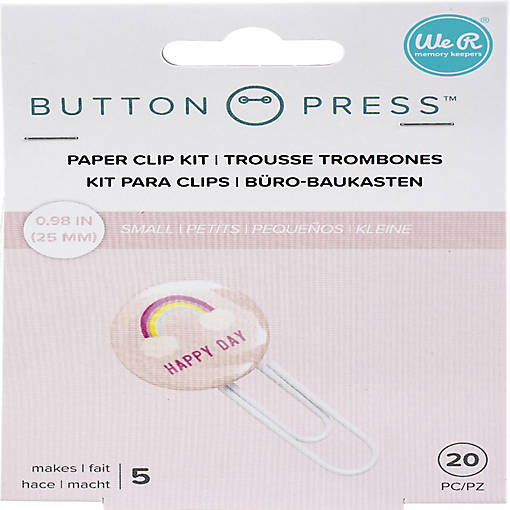 We R Memory Keepers Button Press Paper Clip Backers-Makes 5
