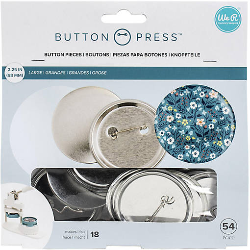 We R Memory Keepers Button Press Refill Pack 18/Pkg-Large (58mm)
