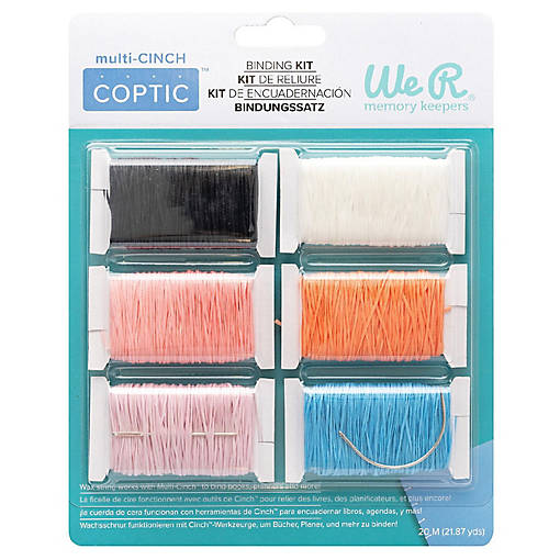 We R Memory Keepers Cinch Coptic Binding Kit 6/Pkg-Thread &amp; Needles