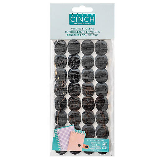 We R Memory Keepers Cinch Hook &amp; Loop Stickers 64/Pkg-0.7"X0.7"