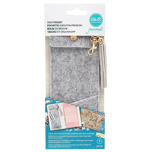 We R Memory Keepers Journal Felt Snap Pocket