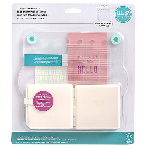 We R Memory Keepers Typeset Stamping Block 339pcs