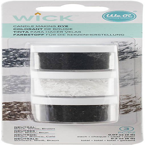 We R Memory Keepers Wick Wax Dye 1oz 3/Pkg-Neutral