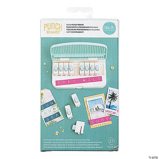 We R Memory Keepers Word Punch Board-