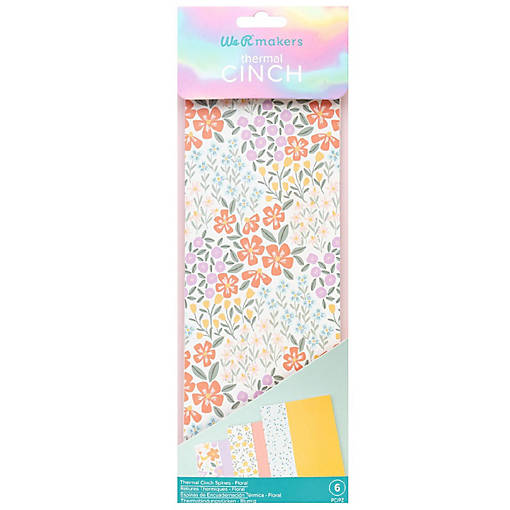 We R Thermal Cinch Binding Spine 6/Pkg-Floral
