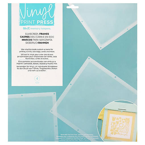 We R Vinyl Print Press Silkscreen Frames 4/Pkg