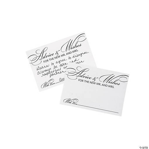 Wedding Advice Cards - 24 Pc.